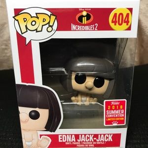 Funko Pop Incredible 2 Edna Jack Jack SDCC Shared